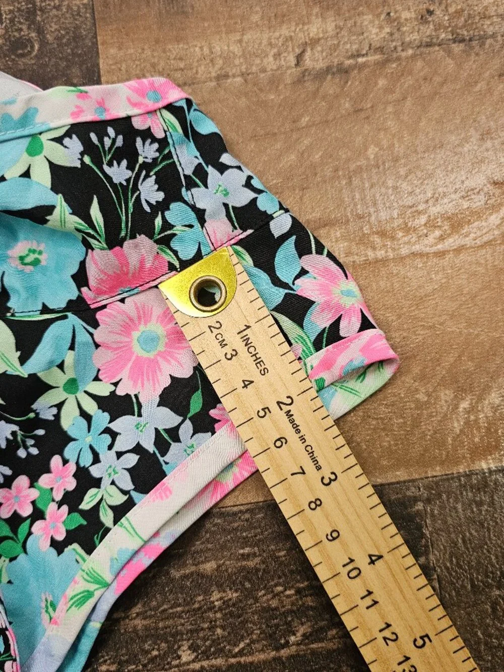 Celebrity Pink Swim Floral Board Shorts Size L 11-13 Black Pink Blue